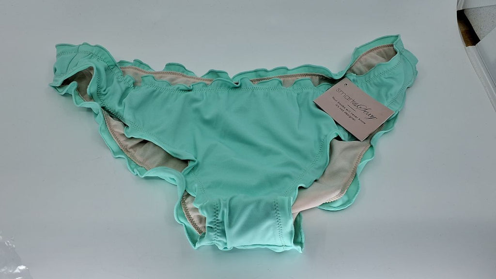 Smart & Sexy Women's Large Mint Chip Bikini Bottoms, Ruched Design