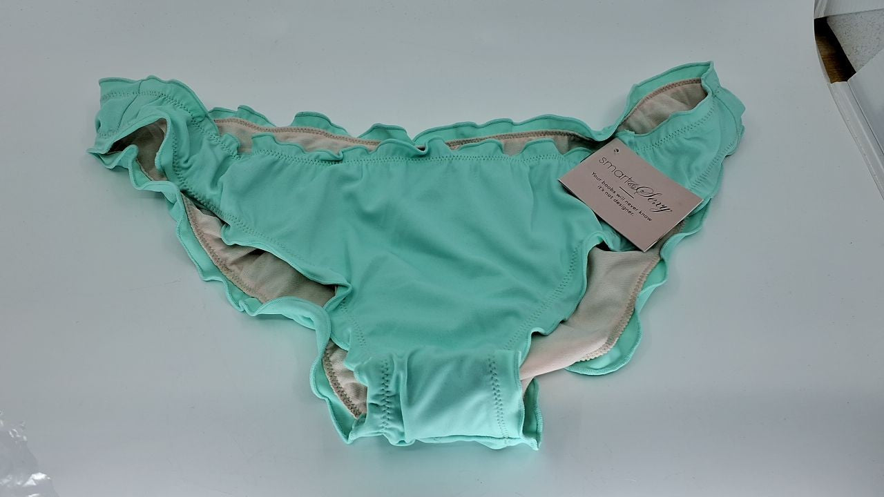 Smart & Sexy Women's Large Mint Chip Bikini Bottoms, Ruched Design