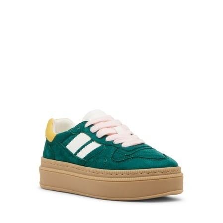 Madden Girl Women's Goallie Sneaker, Emerald Multi, 6