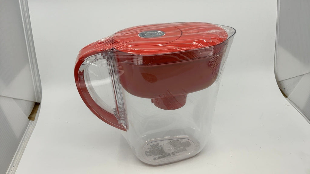 BPA Free Brita Water Filter Pitcher, 6-Cup Capacity, Red, Standard Filter