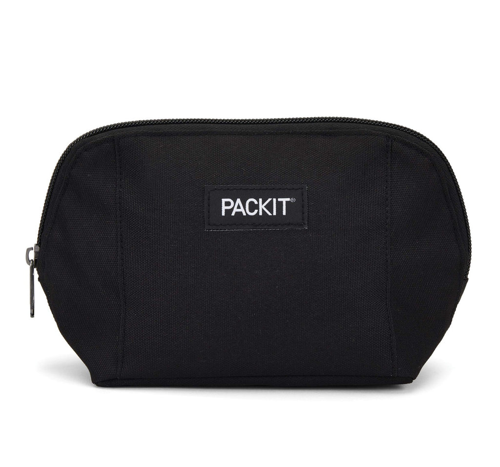 PackIt Black Freezable Snack Bag, EcoFreeze Technology, Portable Design