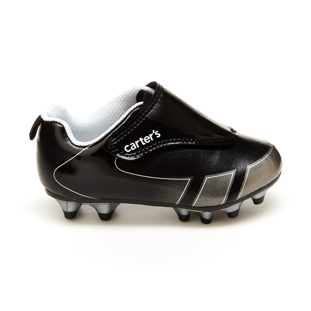 Carter's Boy's Fica Sport Cleats, Black, 12 Little Kid