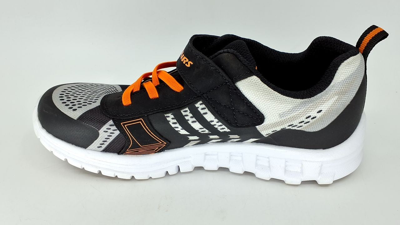 Athletic Kids Sneakers Size 5 Big Kid Breathable Black/Grey/Orange