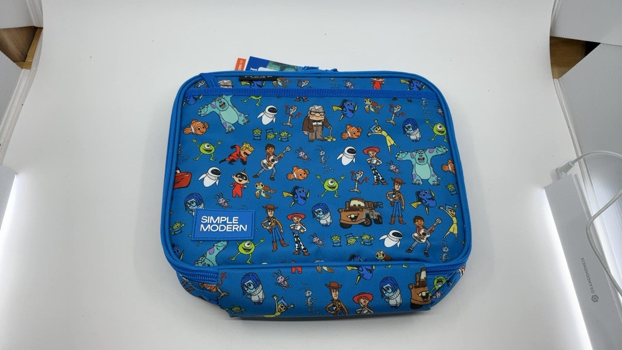 Simple Modern Hadley Kids Lunch Bag Disney Pixar Mashup Blue