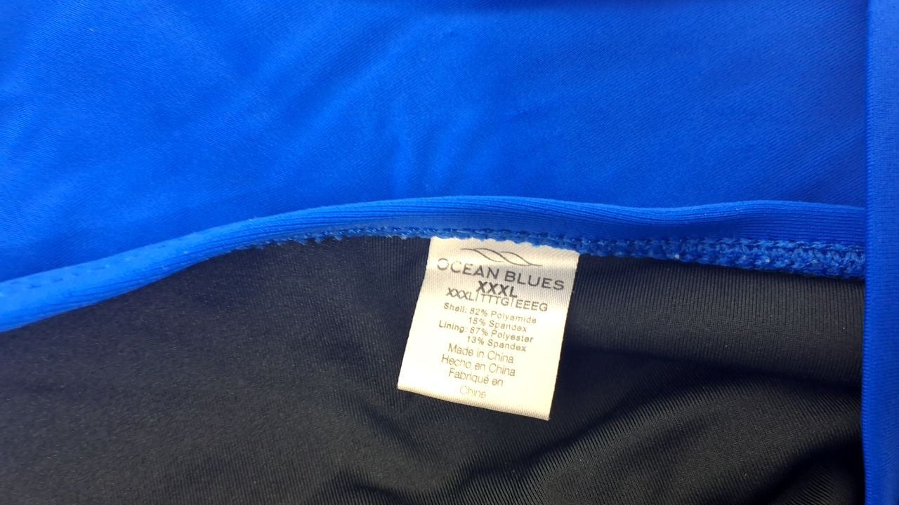 Ocean Blues Women's 3X-Large Royal Blue Tankini Top w/ Tummy Control