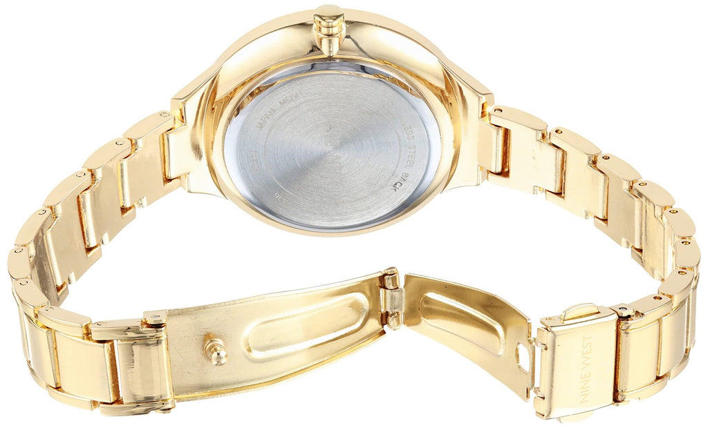 Nine West Dress Watch (Model: NW/2336GNGB), Green/Gold