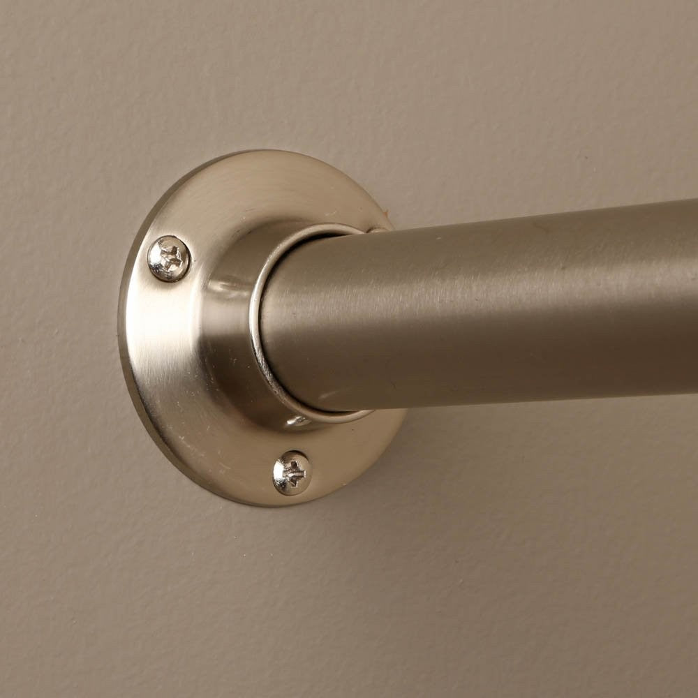 Closet Pro HD CD-0010-BN Heavy Duty Closet Pole Sockets, Brushed Nickel