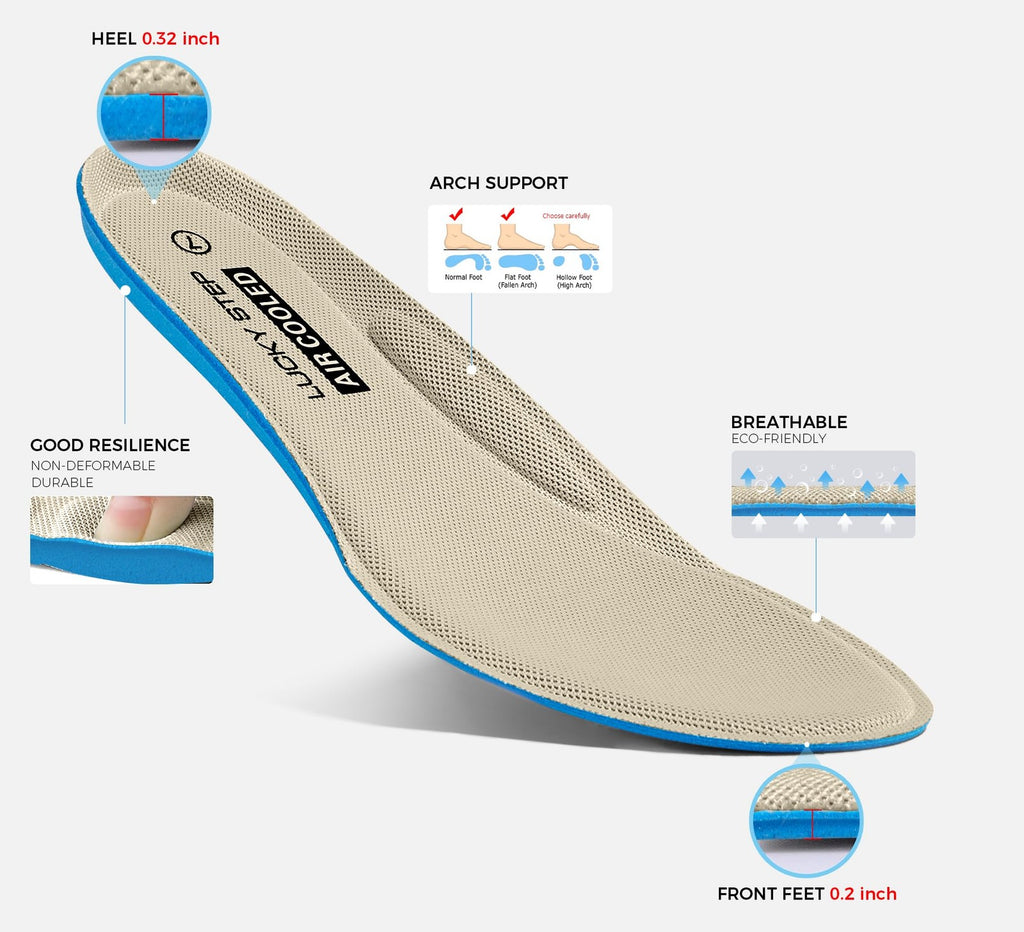 LUCKY STEP Women's Casual Trainers Platform Sneakers Size 8 B(M) US