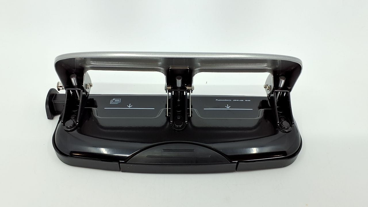 Bostitch 3-Hole Punch, 20 Sheet Capacity, Durable Metal, Gray