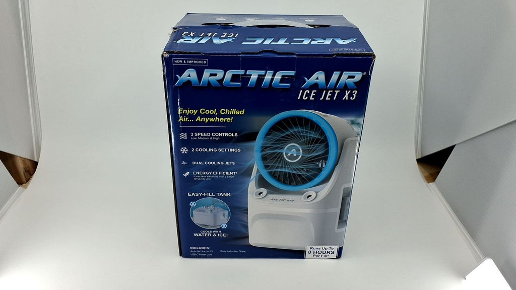 Ice Jet X3 Portable Air Cooler, Dual Mist Modes, Great for Home & Travel
