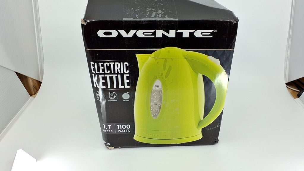 1.7L OVENTE Electric Kettle, Auto Shut-Off, Boil-Dry Protection, Green