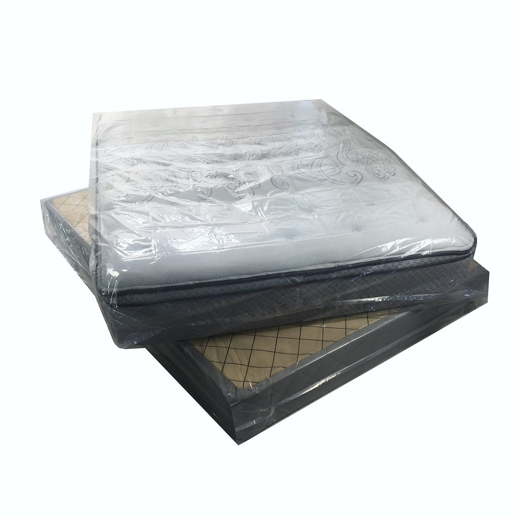 Pack of 2 Queen Mattress Covers 61x15x104 - Heavy Duty Clear Bags