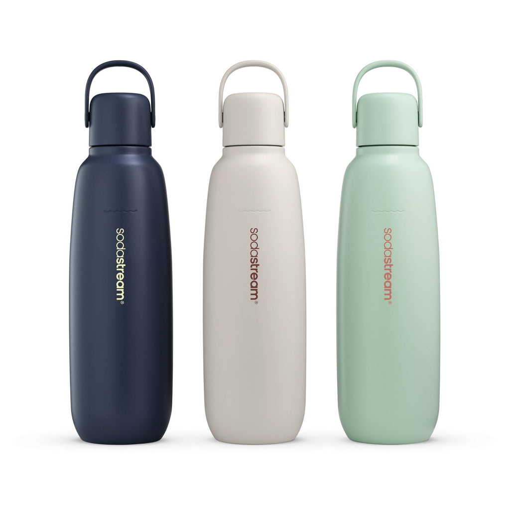 SodaStream Fizz & Go Metal Bottle Sand 0.9L Carbonating Bottle