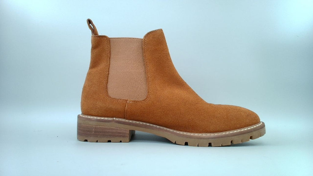 Steve Madden womens Chelsea Boot, Chestnut Suede, 10 US