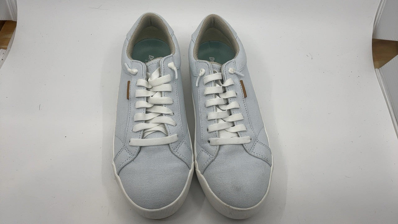 Dr. Scholl's Shoes Women's Time Off Go Sneaker, Powder Blue Fabric, 8