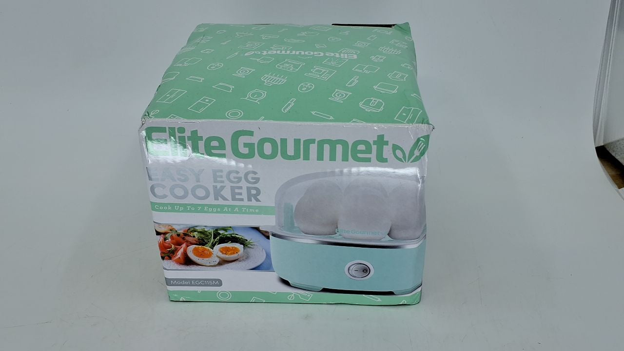 BPA Free Electric Egg Cooker Retro Mint, 7-Egg Capacity, Auto Shut-Off