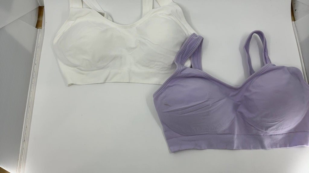 Fruit of the Loom Women's Wireless Bra, Full Coverage, Medium, Lilac