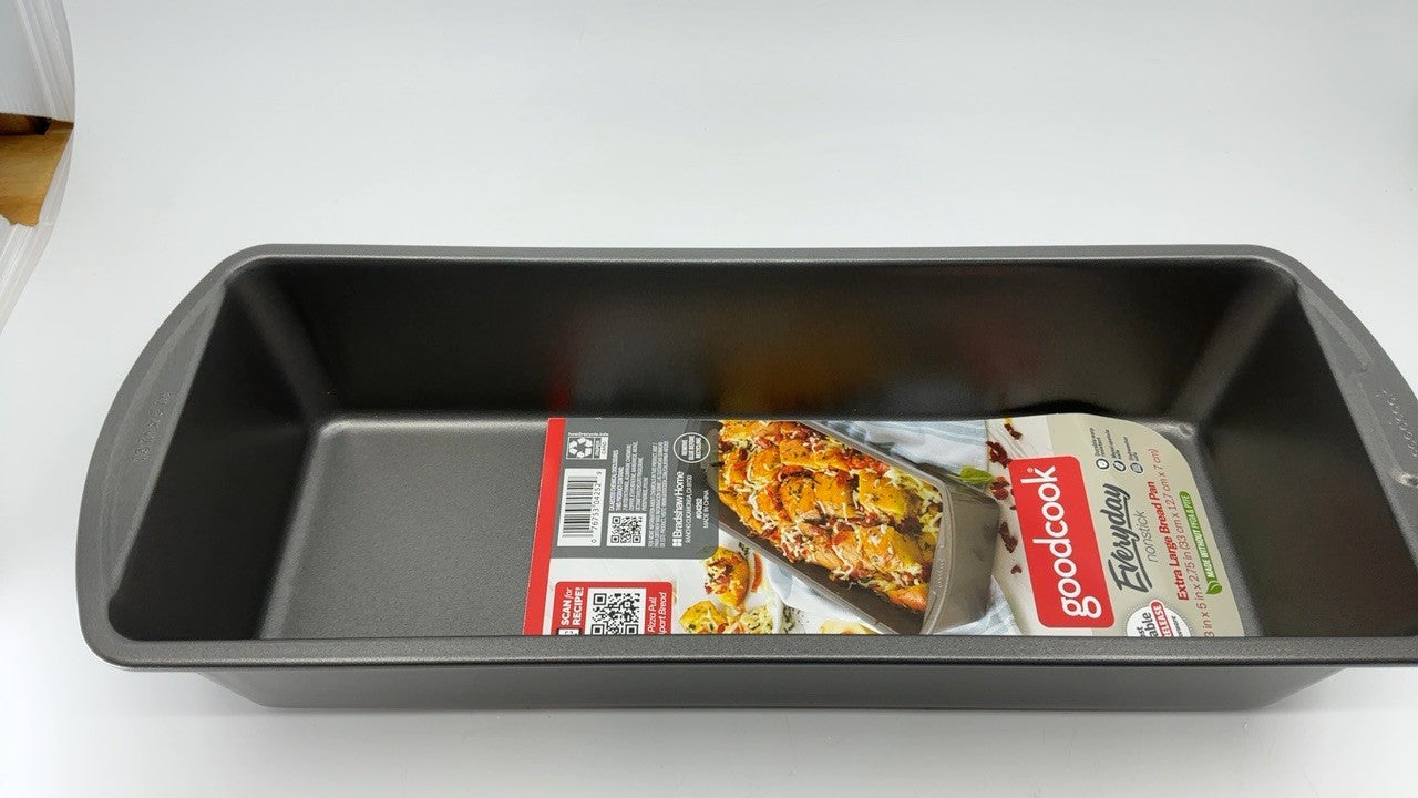 GoodCook Heavy-Duty Steel Loaf Pan 13x5 Inch - Nonstick & Easy Clean
