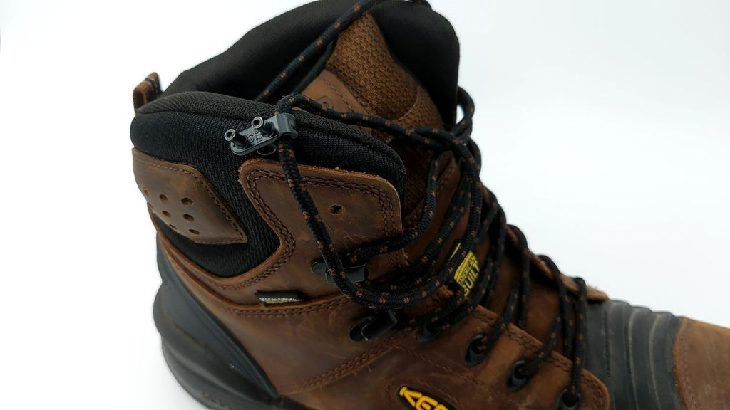 KEEN Utility Men's Portland 6" Waterproof Work Boots, Dark Earth/Black, 13W