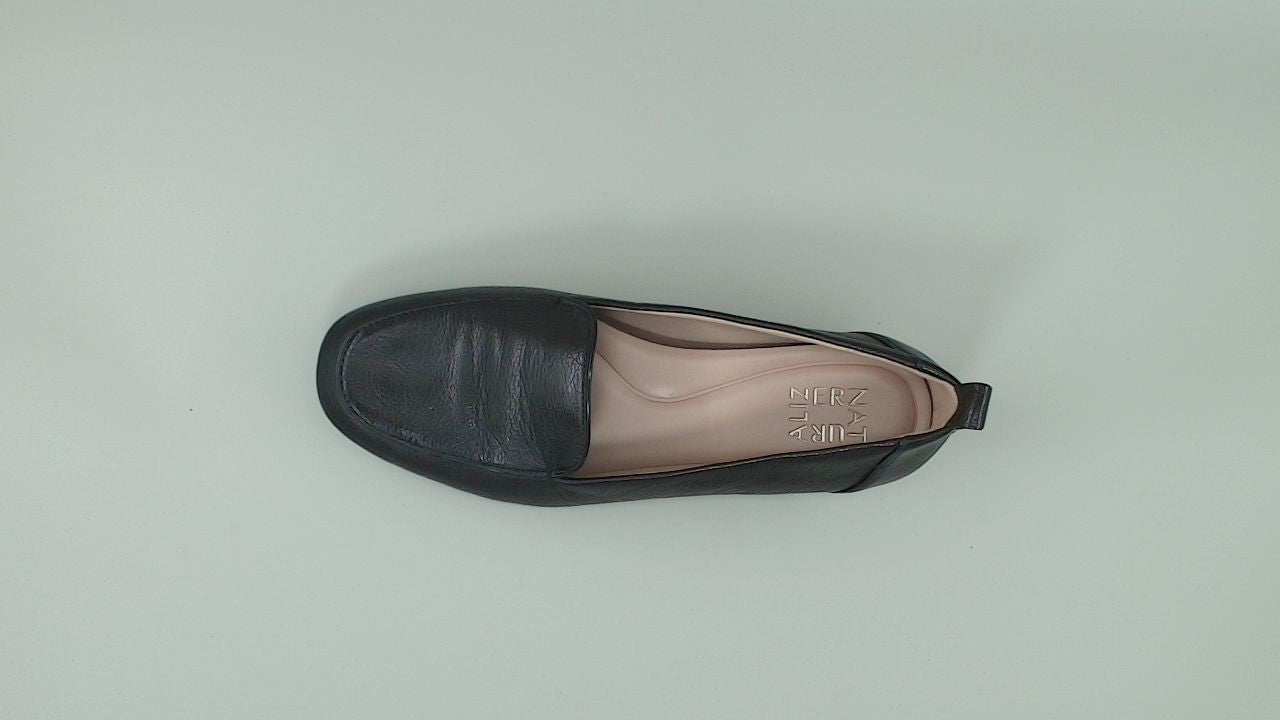 Naturalizer Womens Jordyn Loafer Black Leather 7.5 W