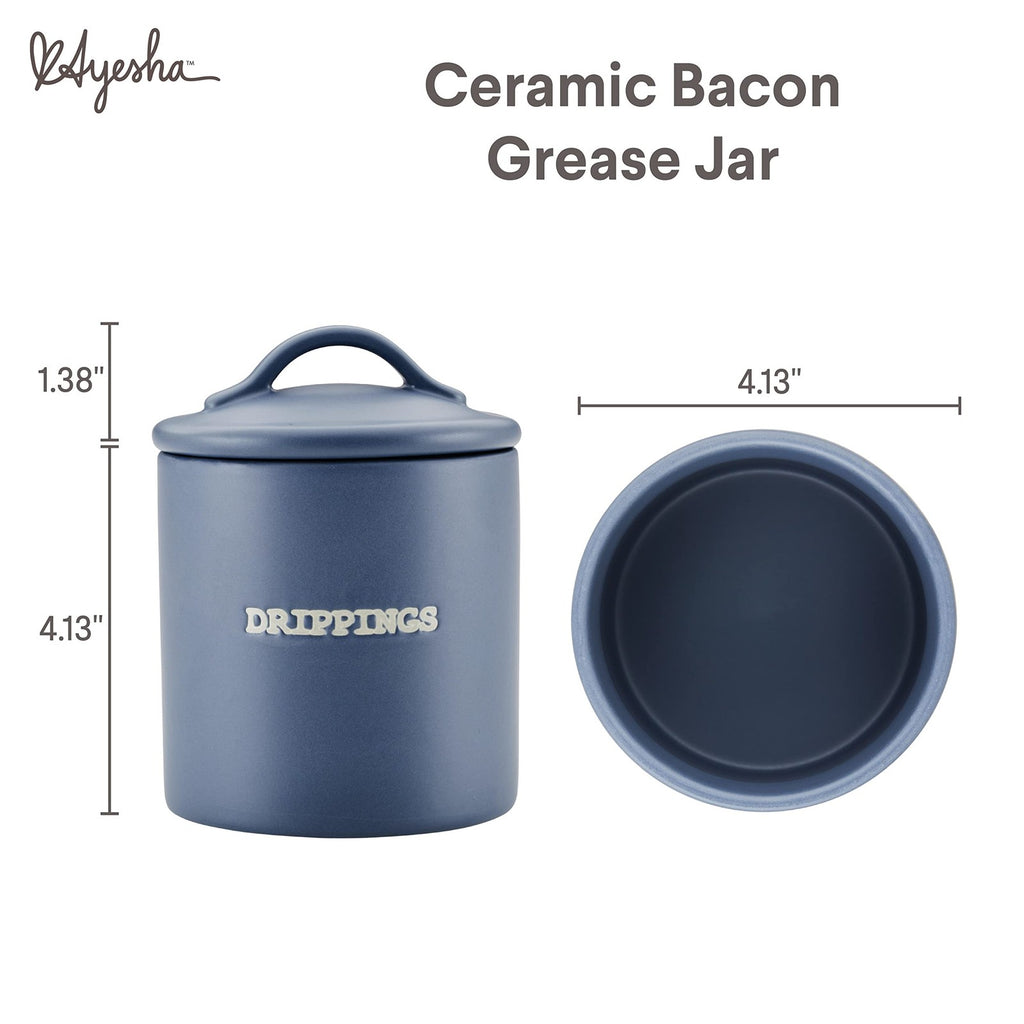 Ayesha Curry Ceramics Bacon Grease Jar/Container, 21 Ounce - Anchor