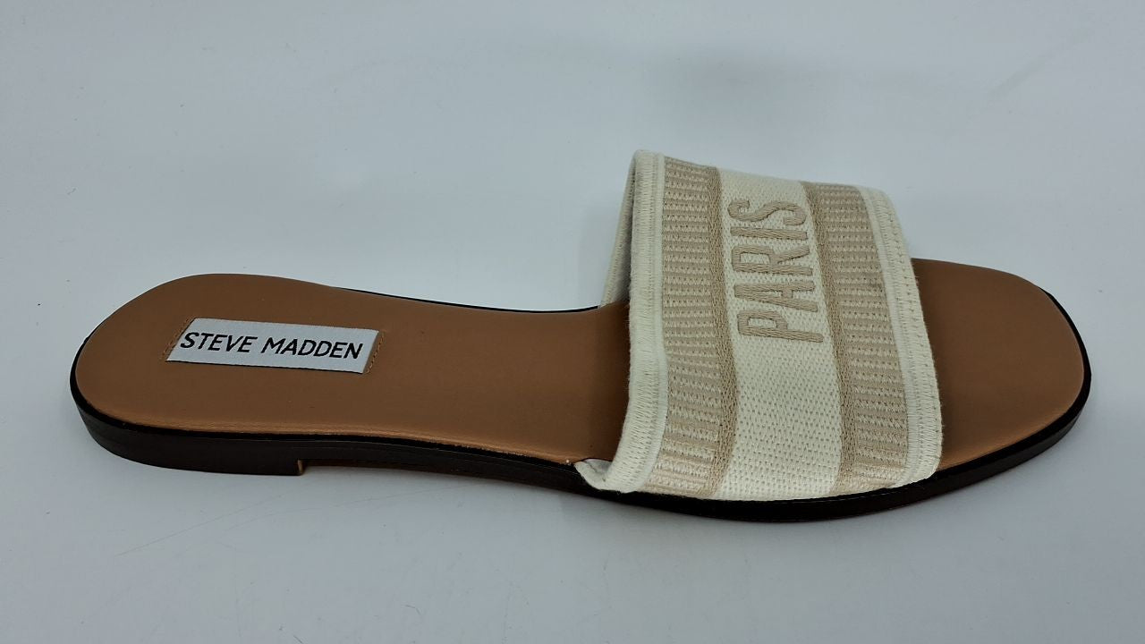 Steve Madden Women's Knox Sandal, Natural, 8.5