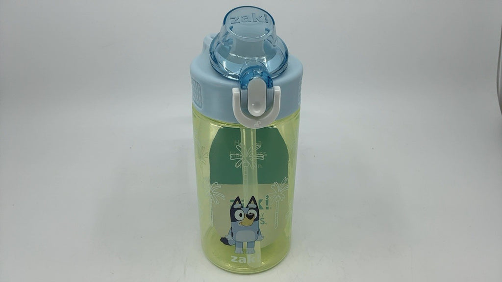Bluey Kids Water Bottle 16oz w/ Straw & Leak-Proof Lid, Durable Plastic