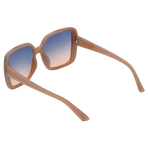 TAHARI TH815 Retro Oversized Square Sunglasses 64mm Nude UV Protection