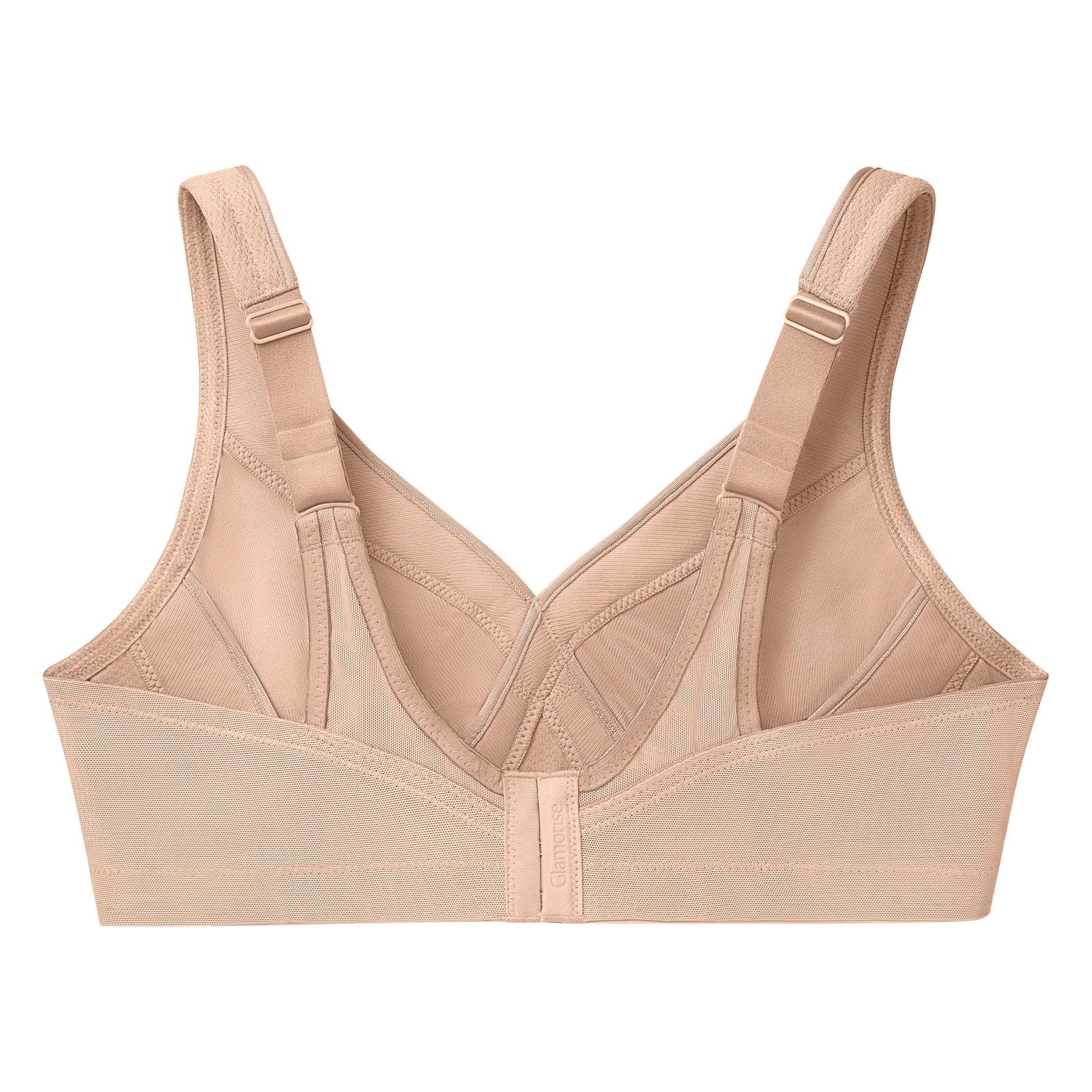 Plus Size MagicLift Sports Bra 40H Café Seamless Wirefree by Glamorise