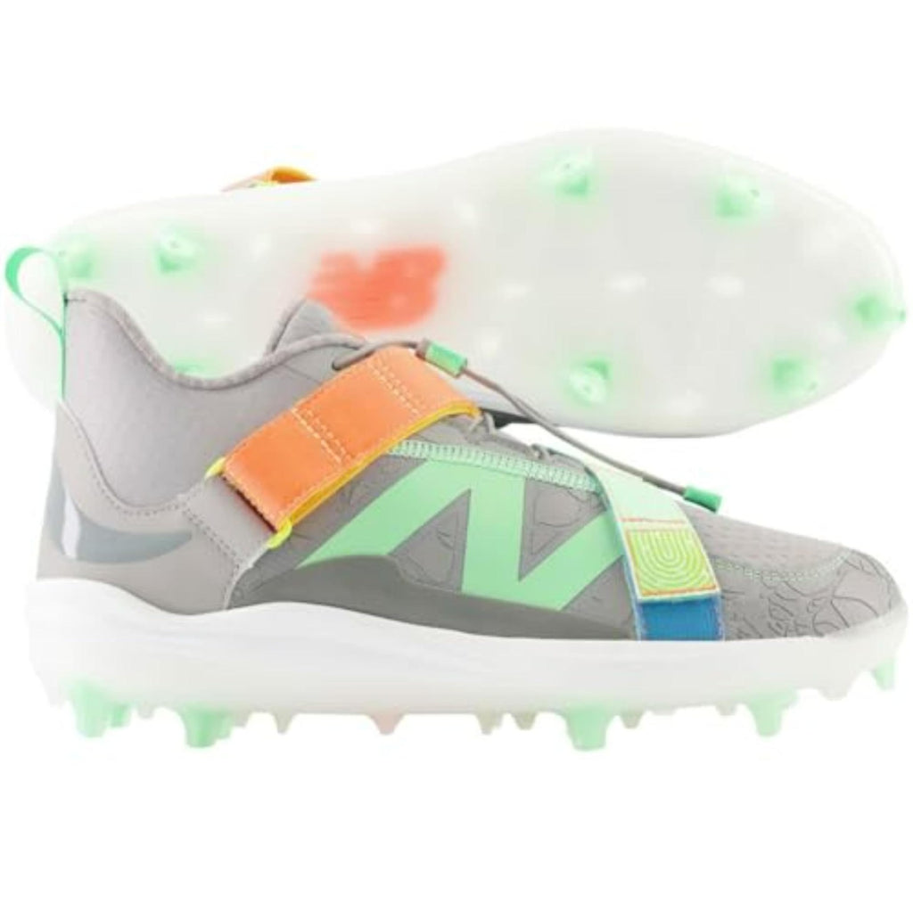 New Balance FuelCell Lindor V2 Comp Baseball Cleats 7.5 Wide Grey/Jade