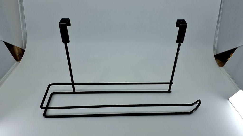 Over The Cabinet Paper Towel Holder, Black
