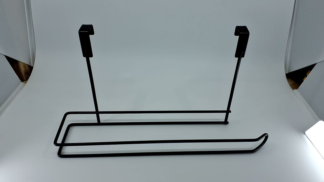 Over The Cabinet Paper Towel Holder, Black