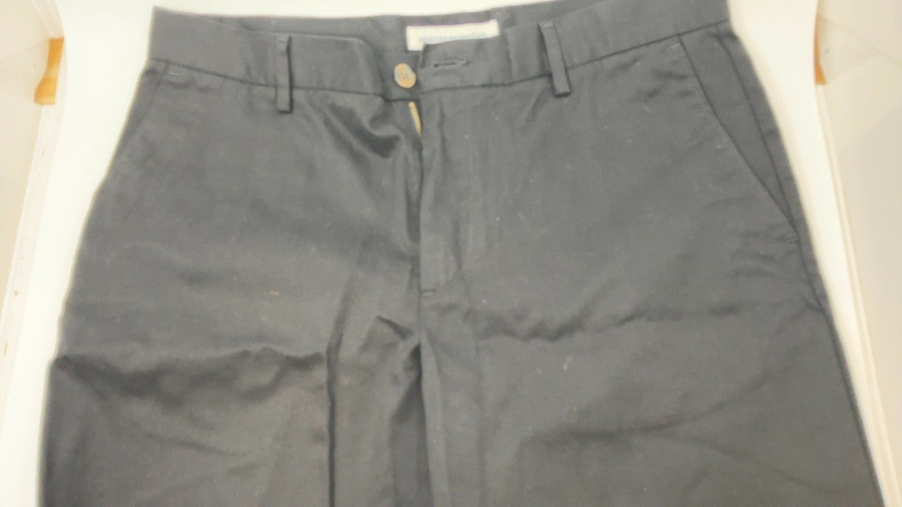 Men's Black Chino Pant, Classic-Fit, 34W x 30L, Wrinkle-Resistant