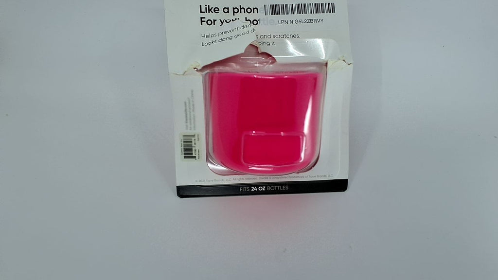 24Oz Owala Water Bottle Boot, Silicone Protective Sleeve, Pink
