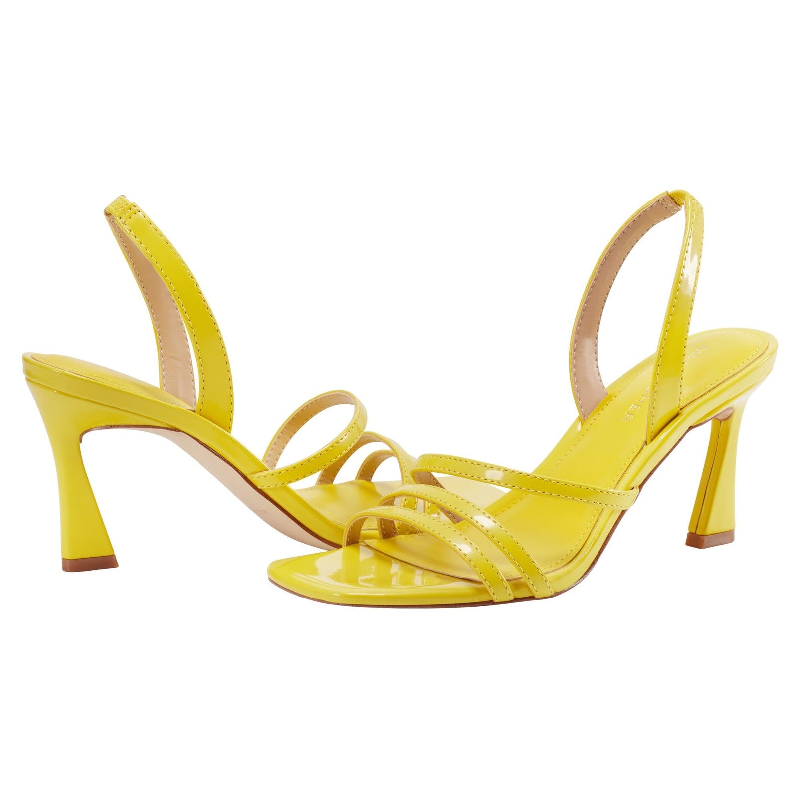 Nalina Heeled Sandal 8.5 Yellow Patent by Marc Fisher