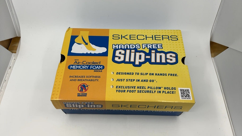 Skechers Summits Hands-Free Sneakers, Memory Foam, Size 7, Black/Turquiose