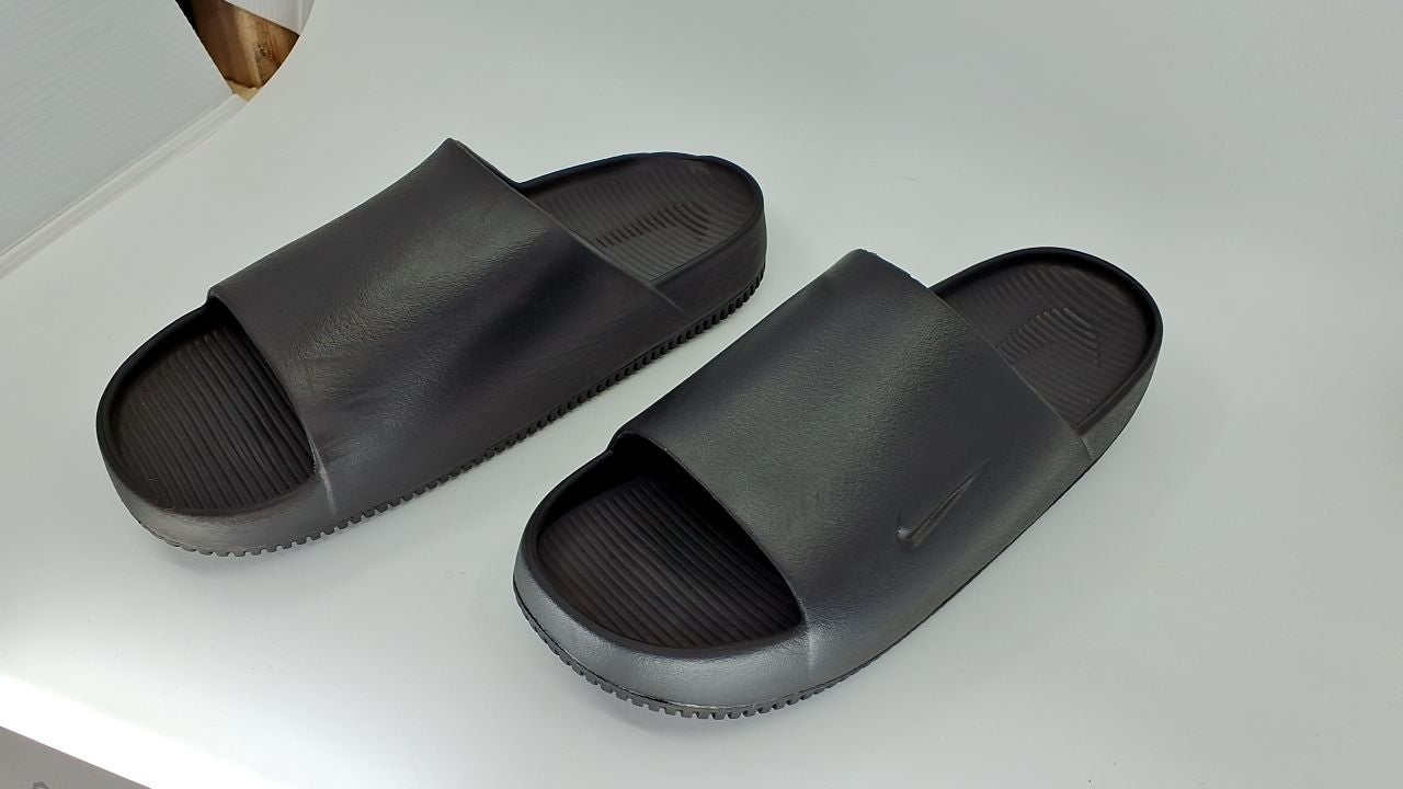 Nike Men's Calm Slides, Black/Black, 10