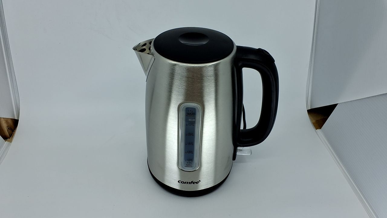 1500W Stainless Steel Electric Kettle, 1.7L, LED Light, Auto Shut-Off