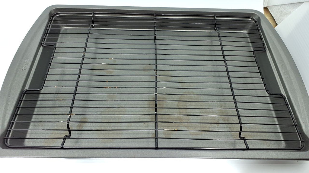 Multipurpose 15x10.5 Baking Sheet & Rack Set, Oven Safe, Dishwasher Safe
