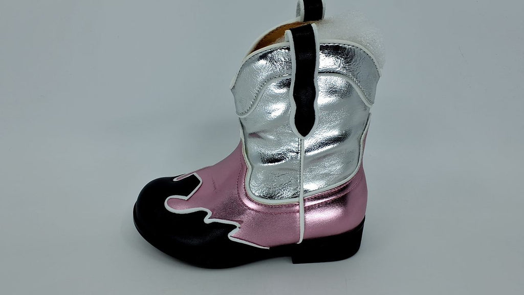 Cowgirl Ankle Boots Pink Toddler 11 Pull-On Western Style