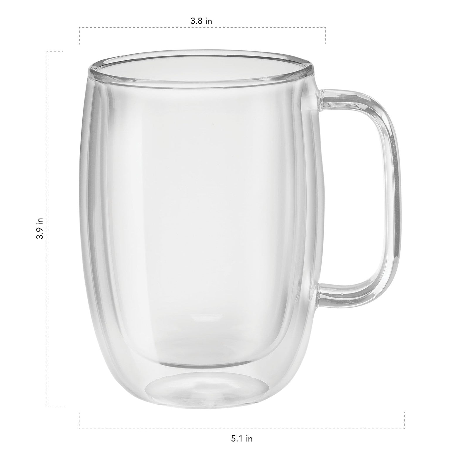 ZWILLING Sorrento Plus 2-pc Double-Wall Glass Latte Mug Set