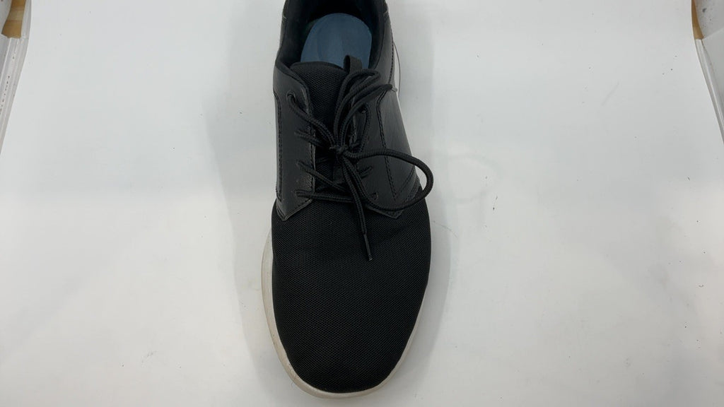 Men's Size 8 Fashion Sneakers Black w/ Arch Support for Foot Pain Relief