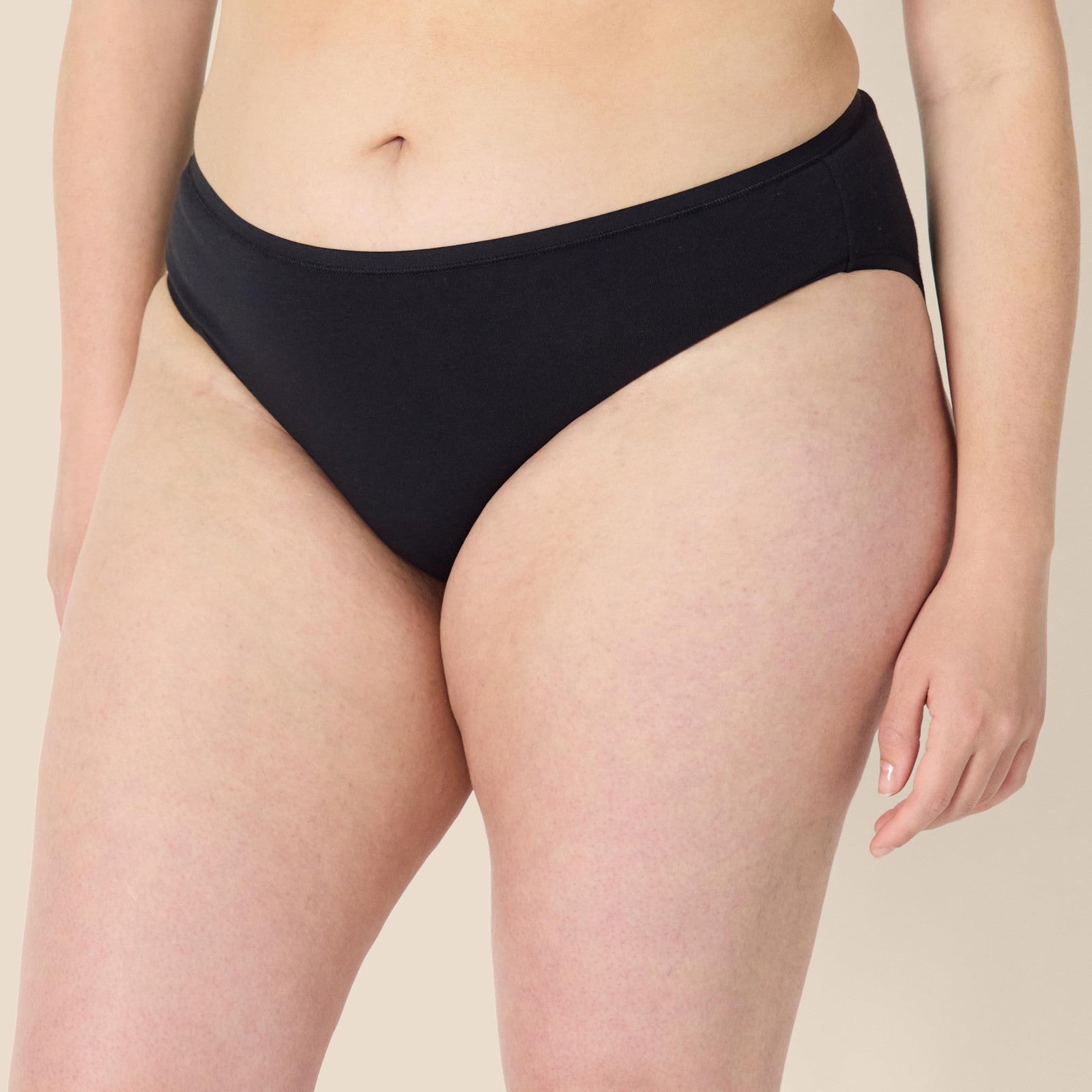 Women's Cotton Bikini Panties, 6-Pack, Black/Grey Heather/Light Pink/White