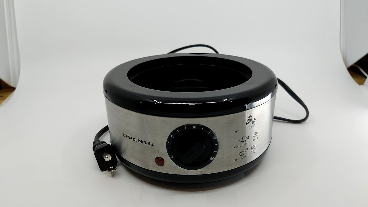 2-Tier Electric Food Steamer, 5 Qt, Auto Shutoff, Stainless Steel, Silver