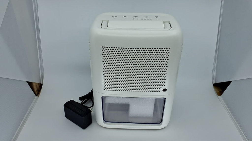 Compact 60 Oz Dehumidifier, Quiet Operation, Timer & Color Changing Light