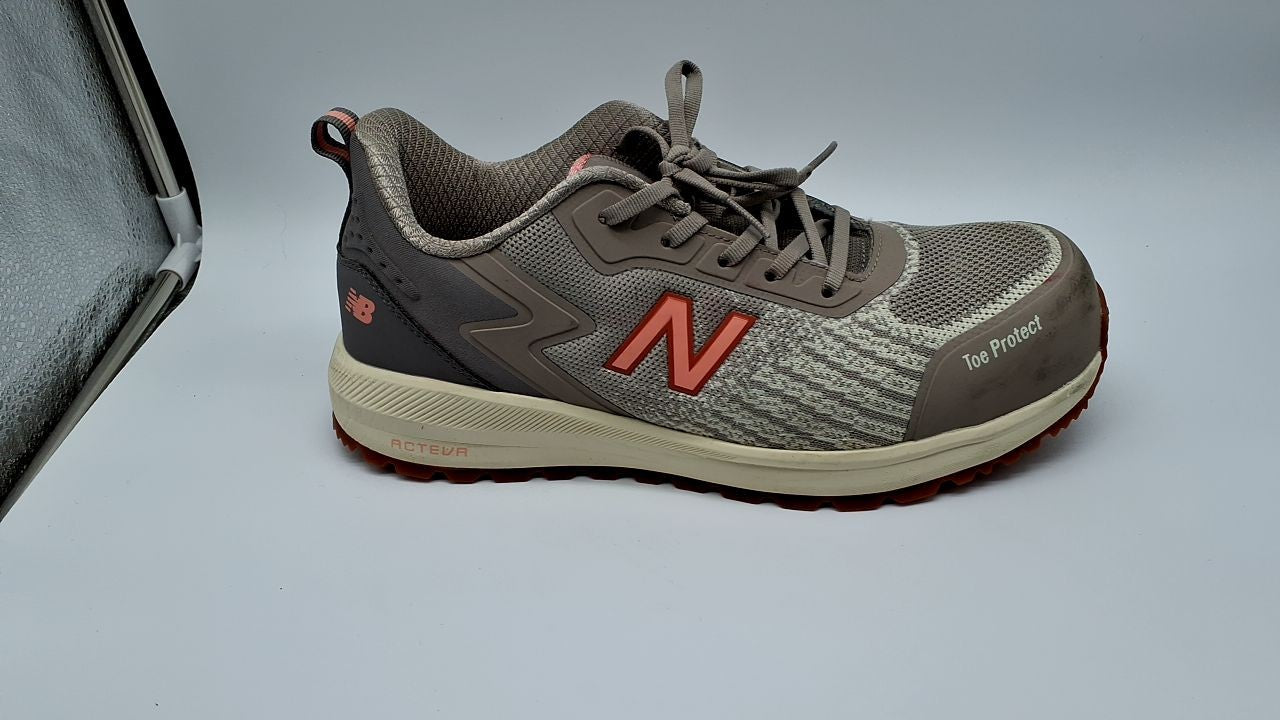 New Balance Women's Speedware Shoes, Composite Toe, Beige/Desert Flower, 9.5 W