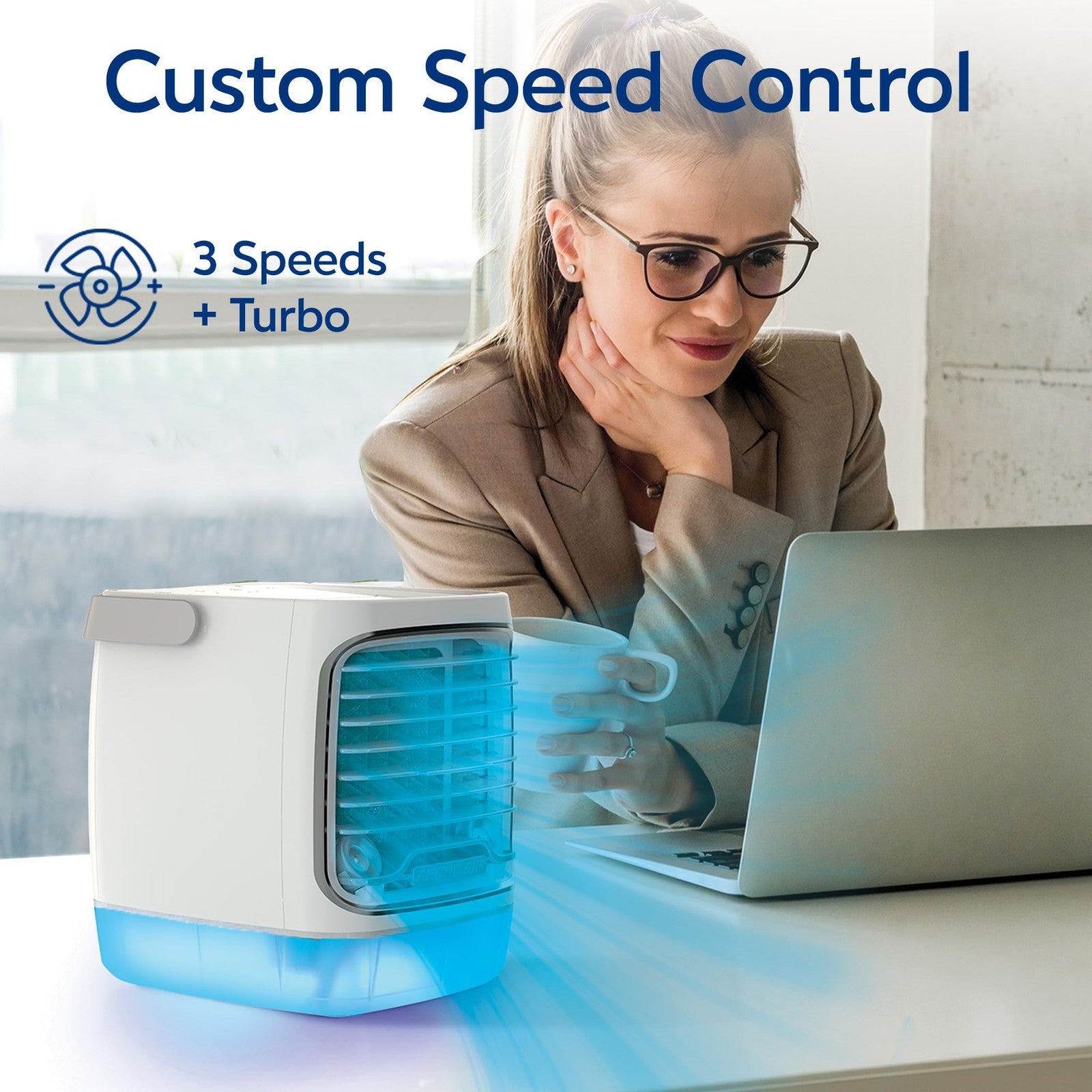 4-Speed Arctic Air Turbo Chill Evaporative Cooler, Indoor Use, Energy Efficient