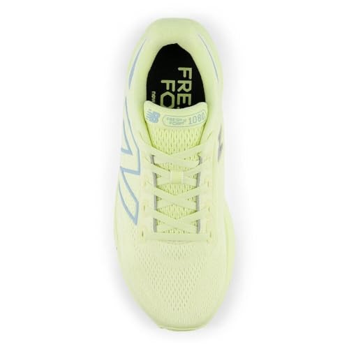 New Balance W1080V13 Women's Running Shoe 9W Limelight/Chrome Blue