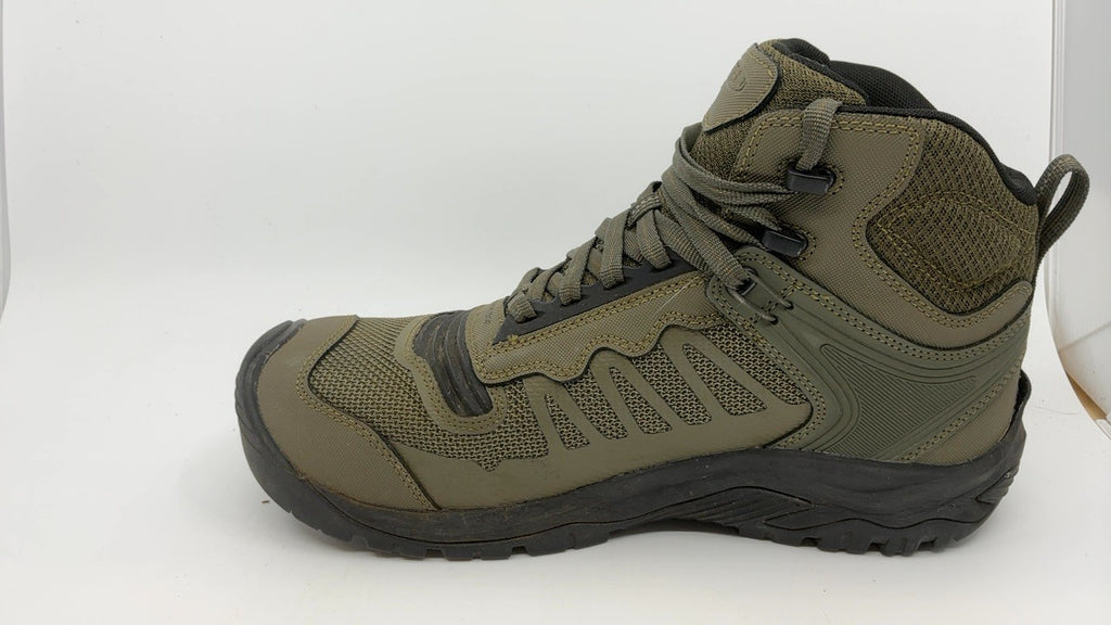 KEEN Reno Mid Waterproof Athletic Work Boots 11W Composite Toe Dark Olive