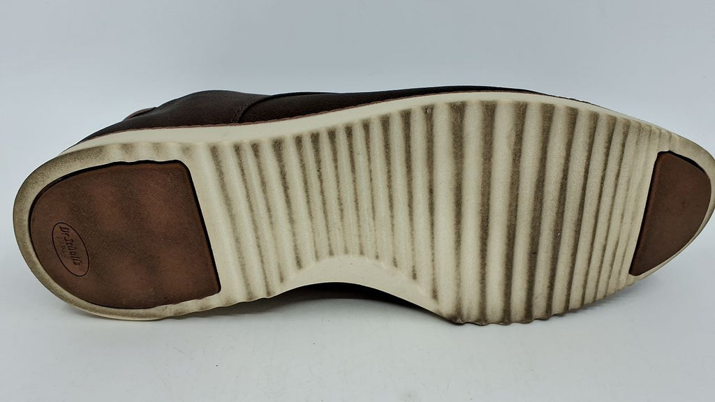 Dr. Scholl's Shoes Mens Sync Cap Toe Lace Up Oxford Brown Smooth 11.5 M